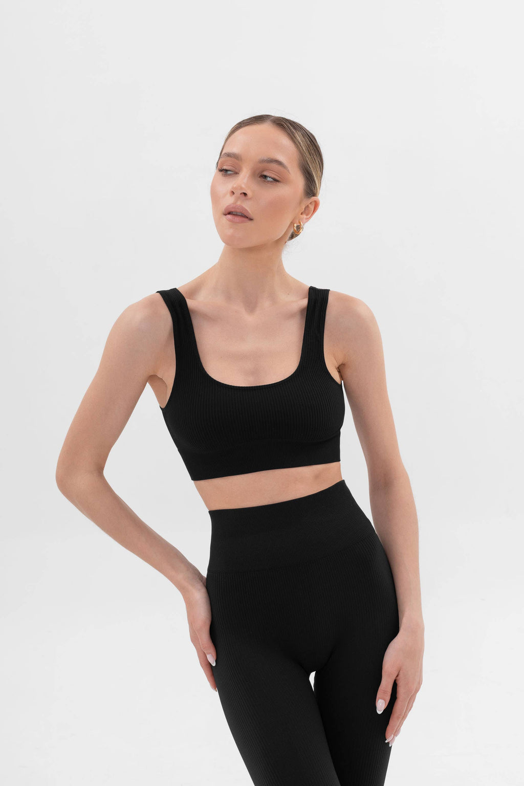Ribbed Leggings Activewear-Made in Italy