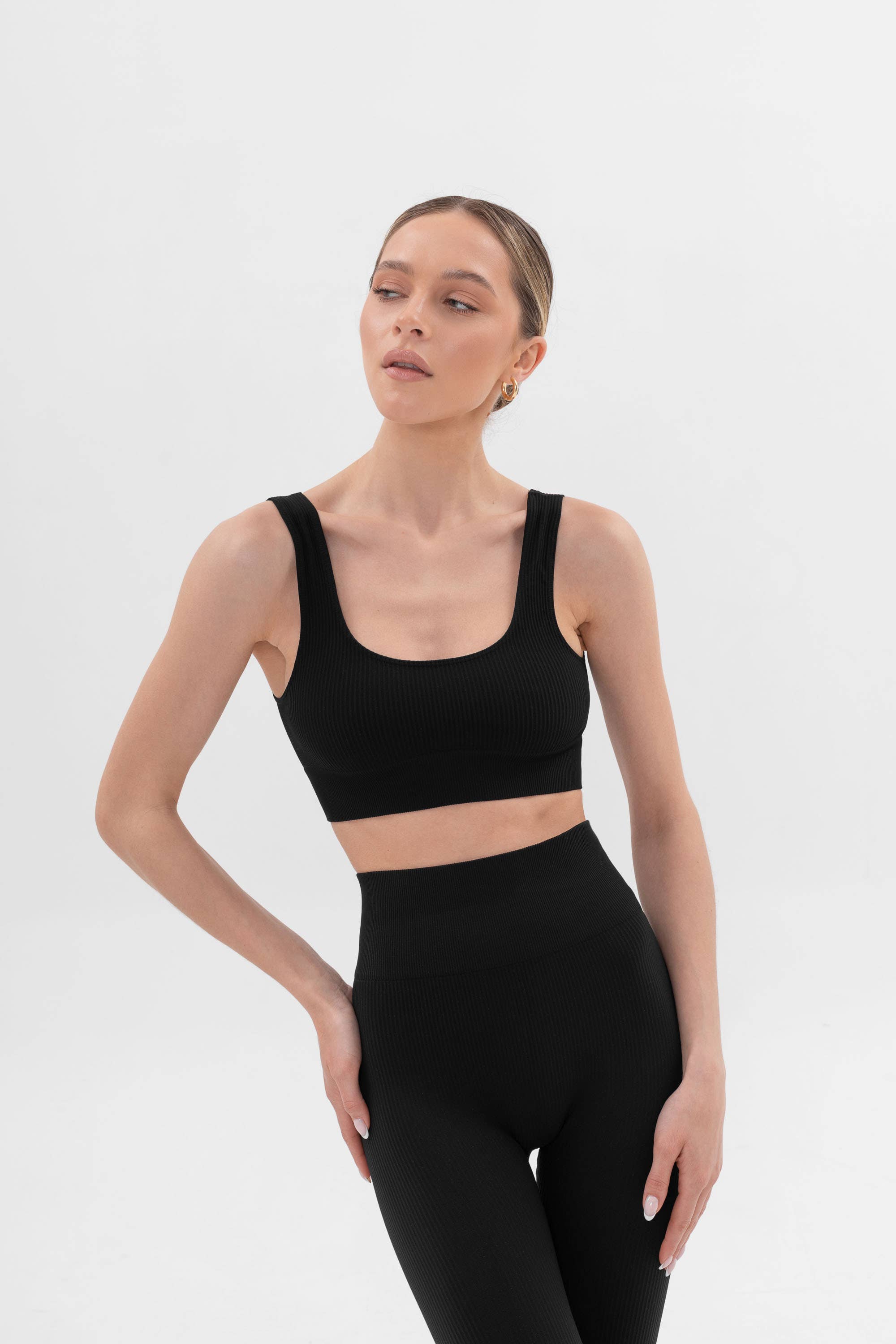 Ribbed Leggings Activewear-Made in Italy