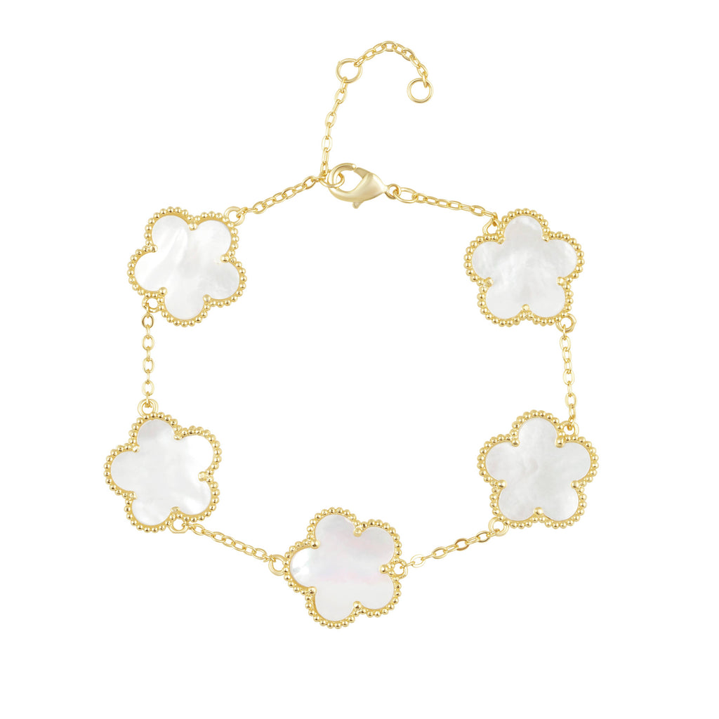 The Summer Pearl Clover Bracelet