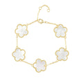 The Summer Pearl Clover Bracelet