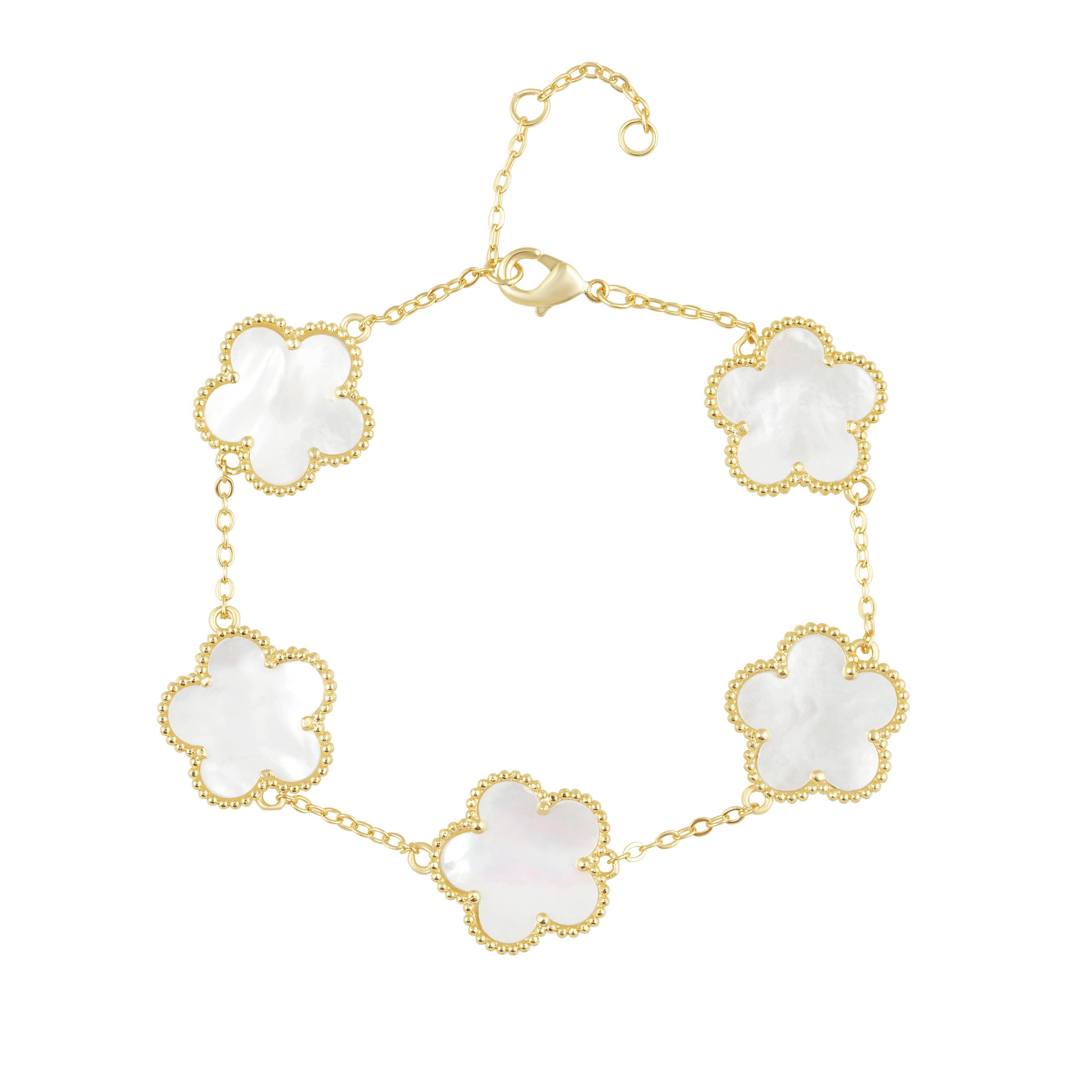 The Summer Pearl Clover Bracelet