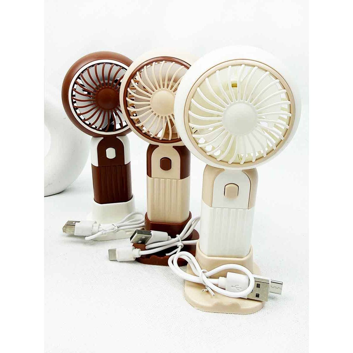 Portable Hand Fan with Stand