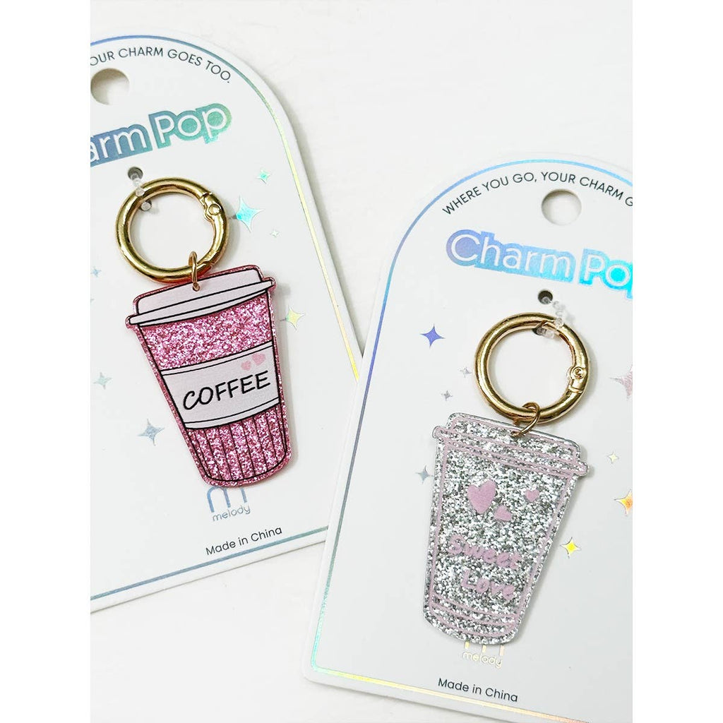 Sparkled Coffee Drink Key Charm