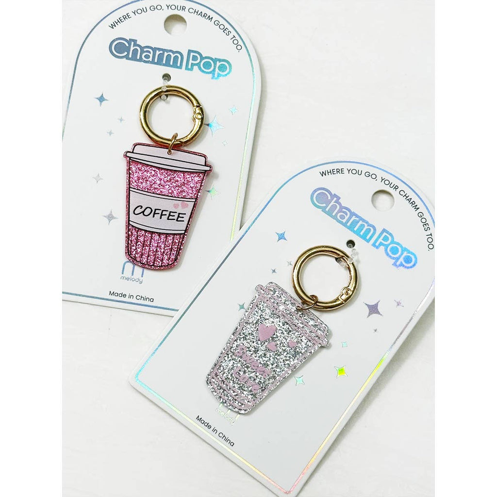 Sparkled Coffee Drink Key Charm