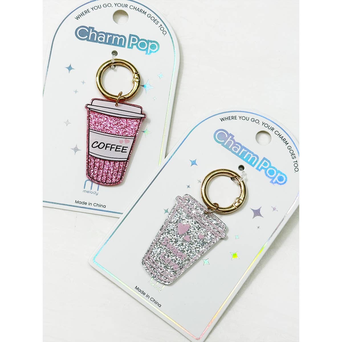 Sparkled Coffee Drink Key Charm