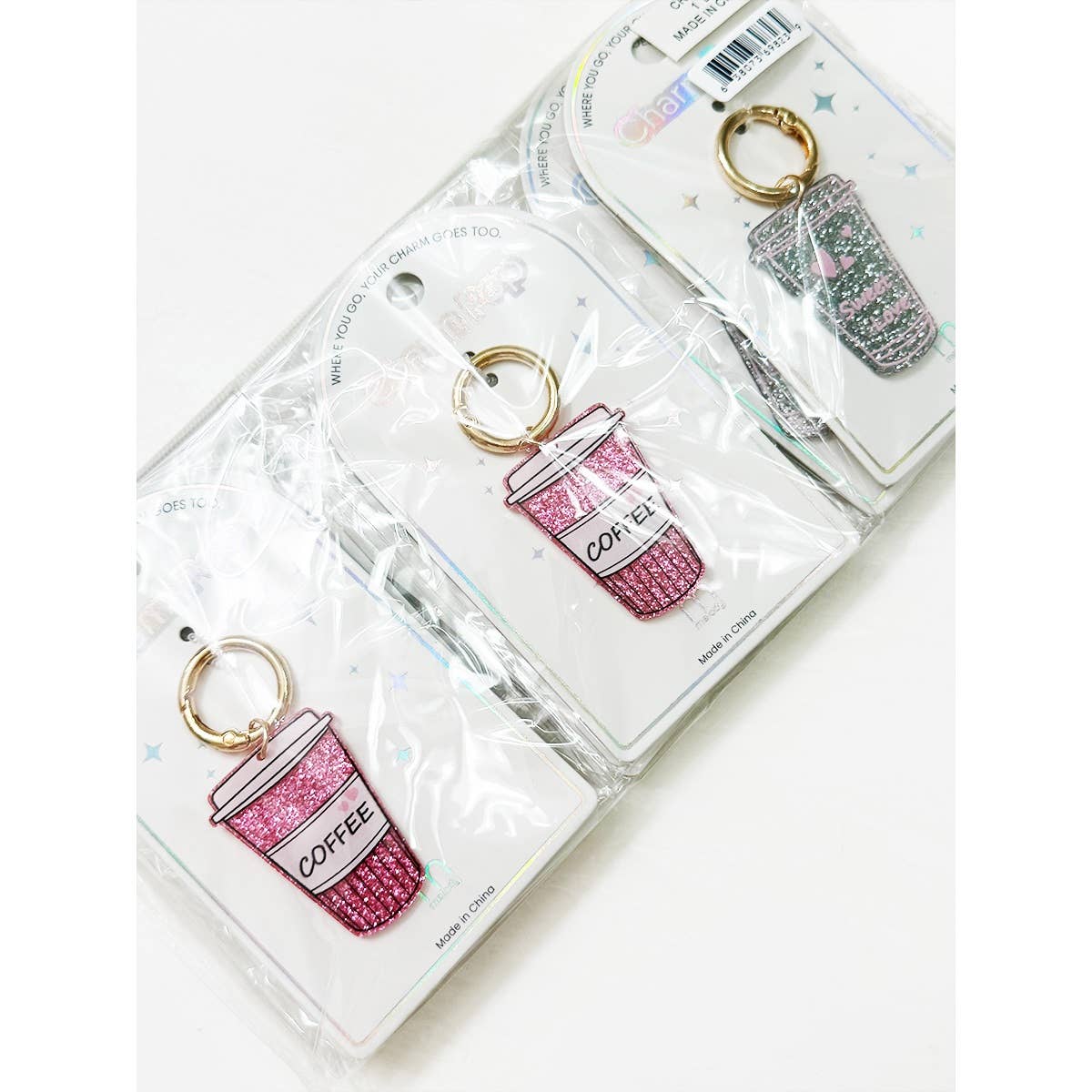 Sparkled Coffee Drink Key Charm