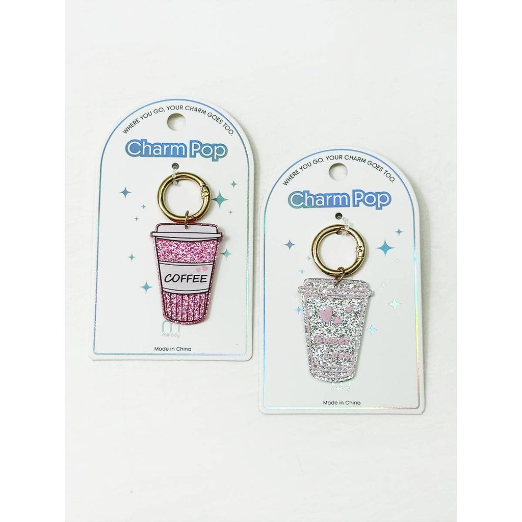Sparkled Coffee Drink Key Charm