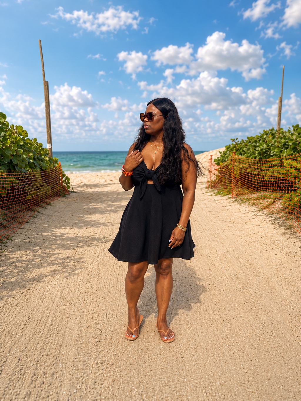 The all black Sling Dress