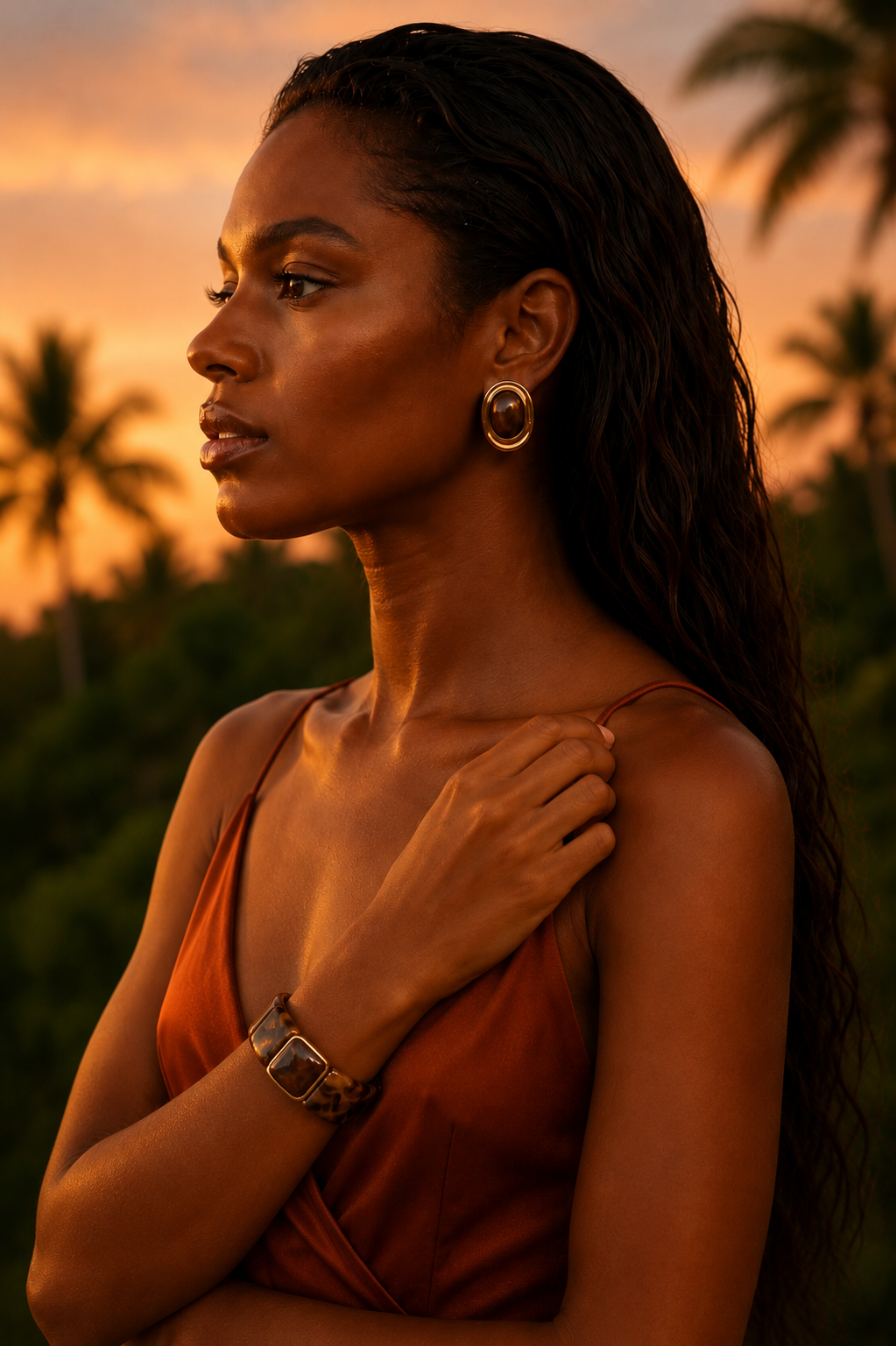 The Golden Ember Sunset Bracelet