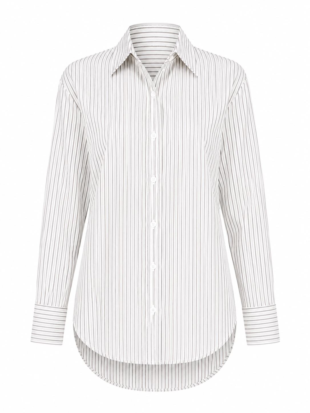 Open Back Pinstripe Shirt