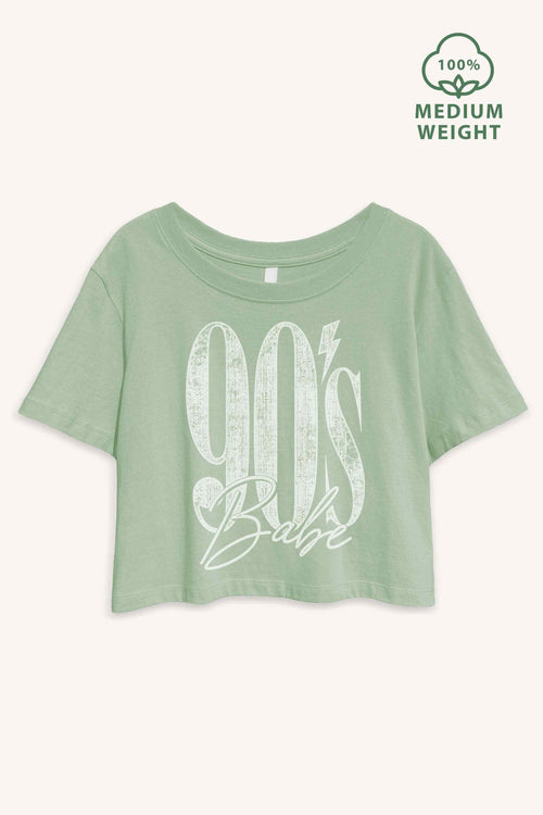 90's Babe Graphic Crop Tee - Final Sale