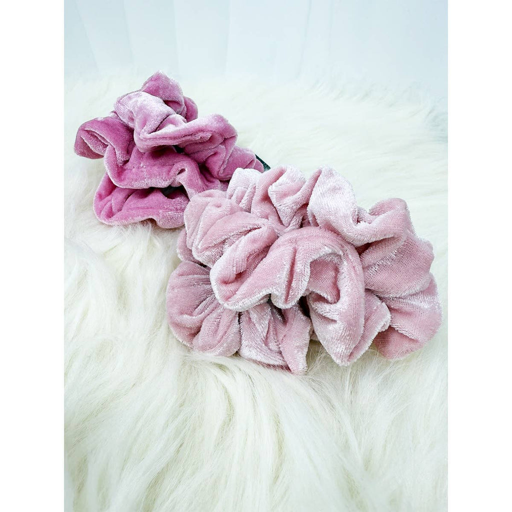 Soft Pastel Tone Velvet Scrunchie