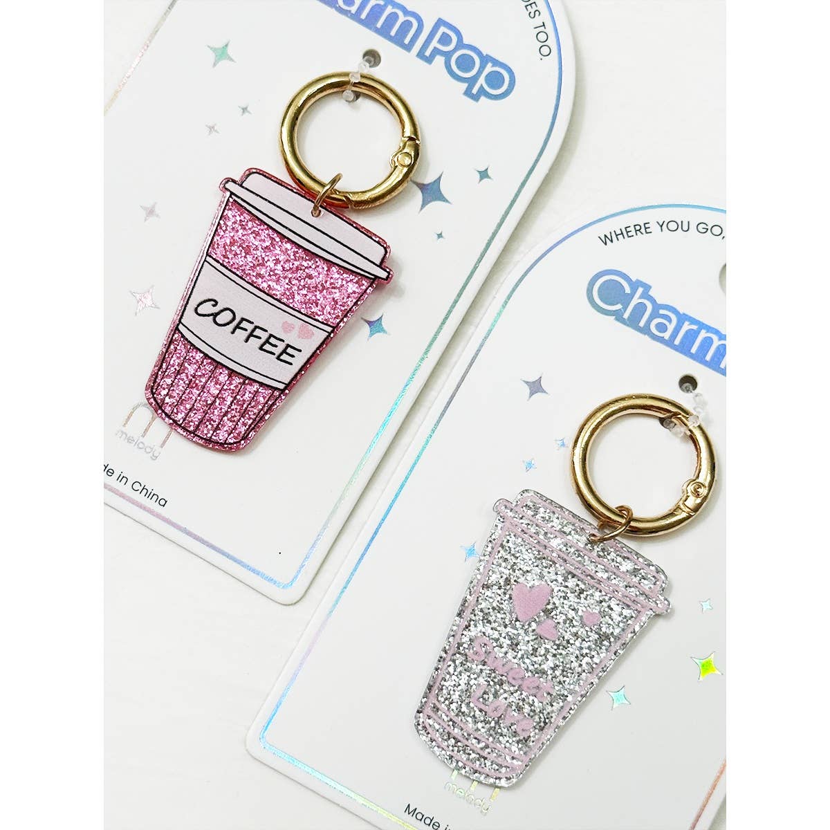 Sparkled Coffee Drink Key Charm