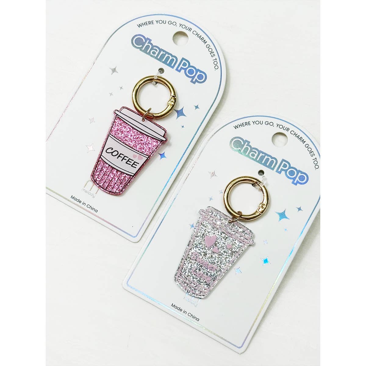 Sparkled Coffee Drink Key Charm